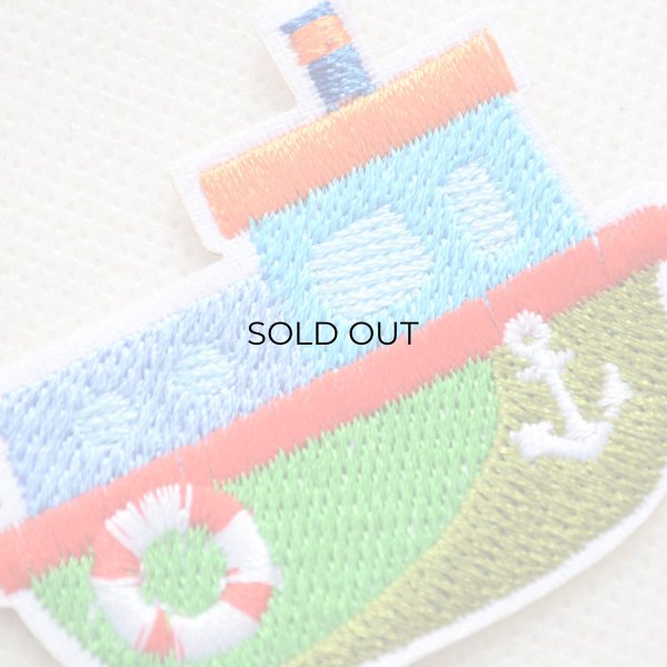 画像2: 刺繍 ワッペン 船モチーフ ヨット・クルーザー・マリンデザイン (2)