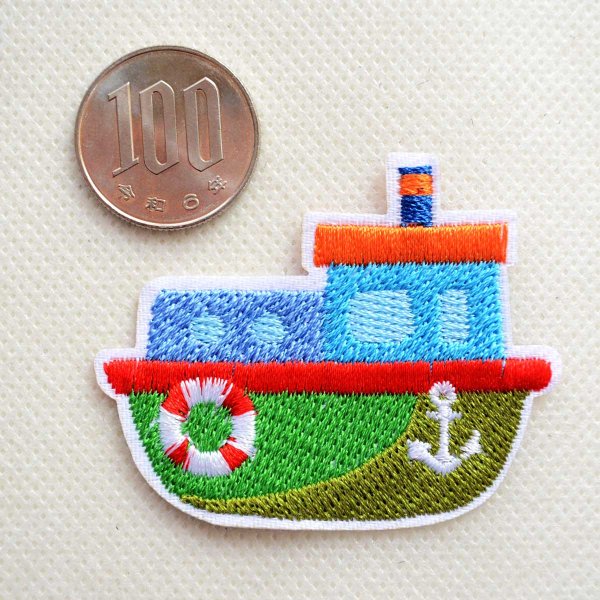 画像3: 刺繍 ワッペン 船モチーフ ヨット・クルーザー・マリンデザイン (3)