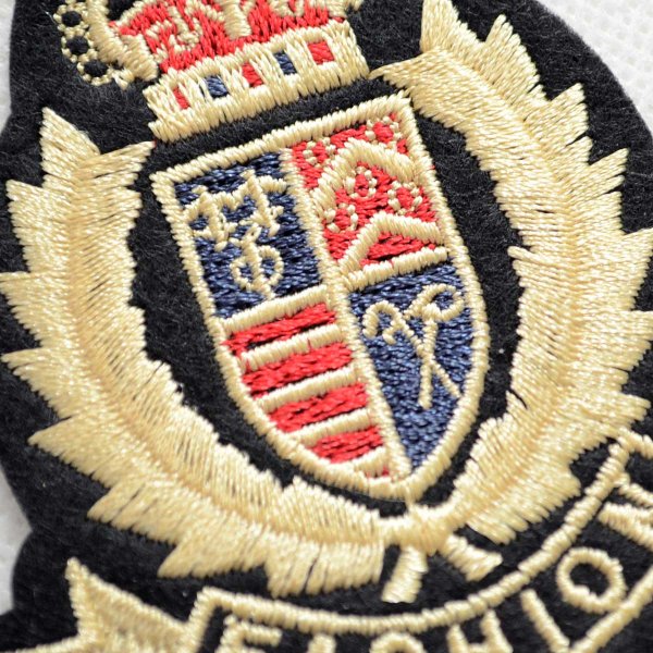 画像2: 王冠エンブレム ワッペン FASHION 紋章風 アイロン接着タイプ デザイン (2)