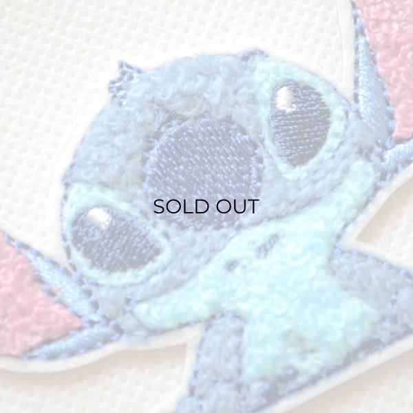 画像2: ディズニー スティッチ フェイス サガラ刺繍 ワッペン アップリケ アイロン接着 シール対応 手芸 ハンドメイド キャラクターグッズラ アイロン シール おしゃれ 大人 (2)