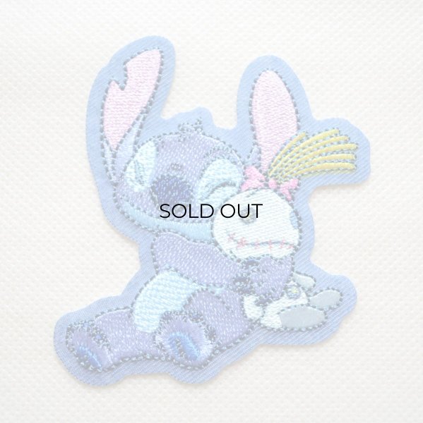 画像1: ディズニー スティッチ スクランプ 刺繍 ワッペン アップリケ アイロン接着 シール対応 手芸 ハンドメイド キャラクターグッズラ アイロン シール おしゃれ 大人 (1)