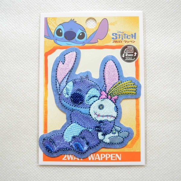 画像3: ディズニー スティッチ スクランプ 刺繍 ワッペン アップリケ アイロン接着 シール対応 手芸 ハンドメイド キャラクターグッズラ アイロン シール おしゃれ 大人 (3)