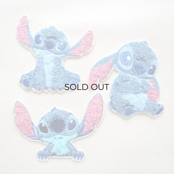 画像4: ディズニー スティッチ たれ耳 サガラ刺繍 ワッペン アップリケ アイロン接着 シール対応 手芸 ハンドメイド キャラクターグッズラ アイロン シール おしゃれ 大人 (4)