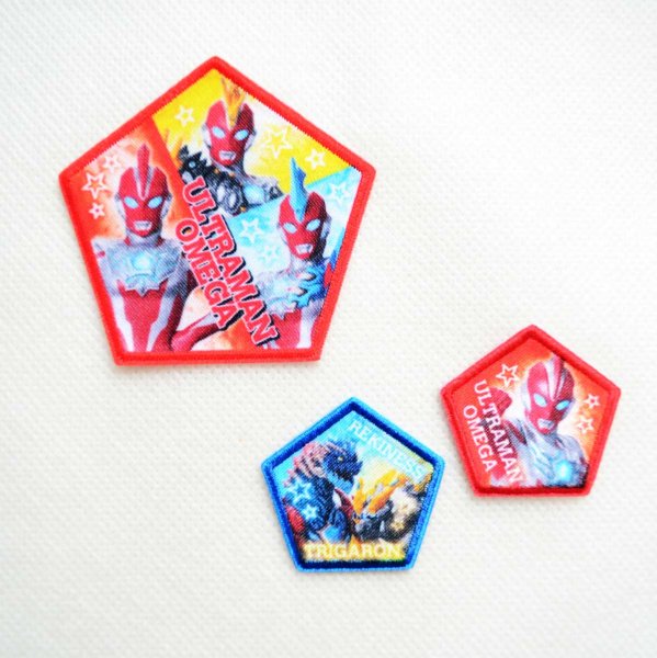 画像6: ウルトラマンオメガ レキネス ワッペン 2枚セット 刺繍 アイロン・シール両用 キャラクター グッズ (6)