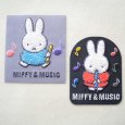 画像4: ミッフィー ワッペン 音楽 刺繍 シール＆アイロン 2WAY MIFFY & MUSIC キャラクターグッズ (4)