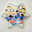 画像1: 怪盗グルーのミニオン超変身 ミニオンズ お菓子 ワッペン 刺繍 星型 シール＆アイロン 2WAY キャラクターグッズ (1)