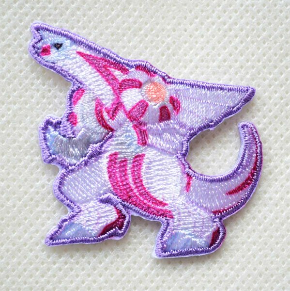 画像1: ポケモン ワッペン パルキア シール・アイロン両用タイプ アップリケ 伝説のポケモン キャラクター グッズ (1)