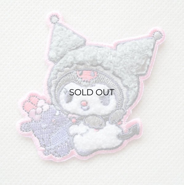 画像1: クロミ 2WAYワッペン（マイメロディ＆クロミ アニバーサリー）サガラ刺繍 シール・アイロン両用 サンリオ グッズ (1)