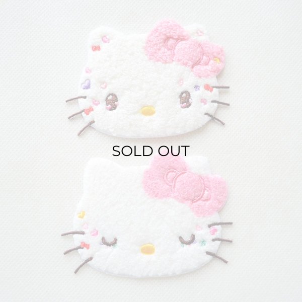 画像4: ハローキティ 50周年記念 2WAYワッペン シール・アイロン両用タイプ アップリケ サンリオ キャラクター グッズ (4)