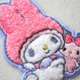 画像2: マイメロディ 2WAYワッペン（マイメロディ＆クロミ アニバーサリー）サガラ刺繍 シール・アイロン両用 サンリオ グッズ (2)