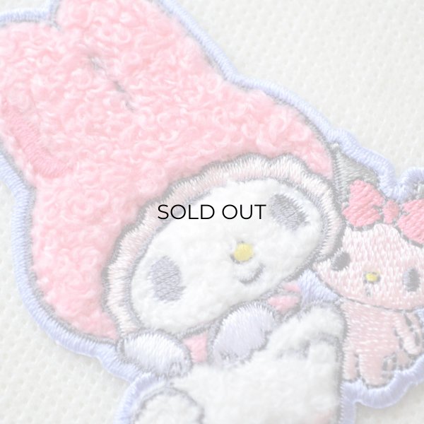 画像2: マイメロディ 2WAYワッペン（マイメロディ＆クロミ アニバーサリー）サガラ刺繍 シール・アイロン両用 サンリオ グッズ (2)