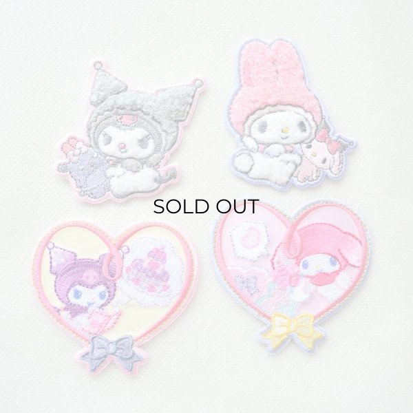 画像4: クロミ 2WAYワッペン（マイメロディ＆クロミ アニバーサリー）サガラ刺繍 シール・アイロン両用 サンリオ グッズ (4)