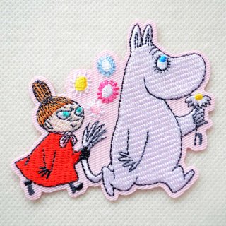 ムーミン＆リトルミイ 2WAYワッペン シール・アイロン両用