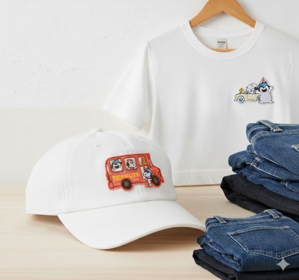 画像4: スヌーピー ワッペン バス型 2WAY シール・アイロン両用 刺繍 キャラクター アップリケ ピーナッツ 入園 入学 準備 (4)