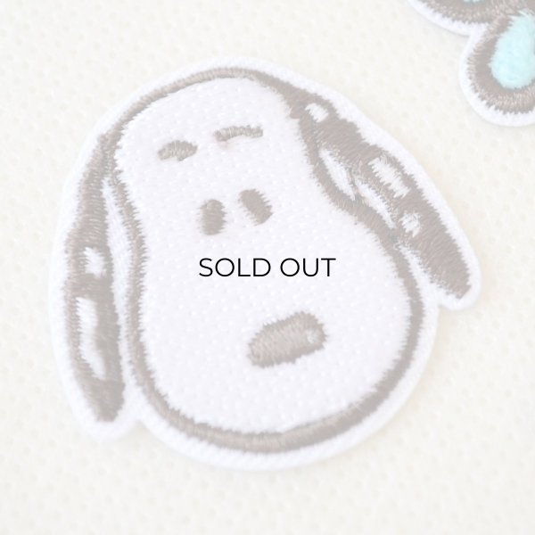 画像3: スヌーピー ワッペン お花 刺繍 シール・アイロン両用 2WAYワッペン（PEANUTS）3個入り フラワー キャラクター アップリケ 女の子 入園 入学 (3)