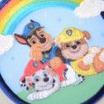 画像3: パウ・パトロール 2WAYワッペン（レインボー）パウパト グッズ アップリケ アイロン接着 シール 両用 刺繍 チェイス マーシャル ラブル (3)
