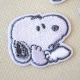 画像4: スヌーピー ワッペン 刺繍 シール・アイロン両用 2WAYワッペン（PEANUTS）3個入り アップリケ 入園 入学 準備 手作り ハンドメイド キャラクター (4)