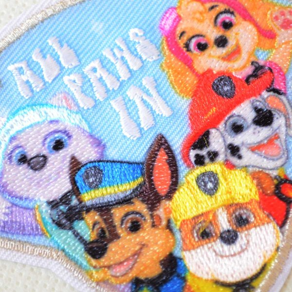 画像3: パウ・パトロール 2WAYワッペン（オール・パウズ・イン）アイロン接着＆シール両用 パウパト グッズ アップリケ 入園入学準備 チェイス マーシャル ラブル スカイ エベレスト (3)