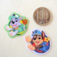 画像6: パウパトロール ワッペン 2WAY チェイス ロッキー シール アイロン 両用 パウパト アップリケ キャラクター 入園準備 男の子 刺繍 (6)