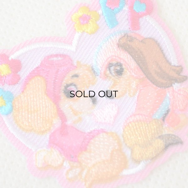 画像4: パウパトロール ワッペン スカイ リバティ 2WAYワッペン シール アイロン 両用 パウパト キャラクター アップリケ 入園 入学 女の子 グッズ ハート型 (4)