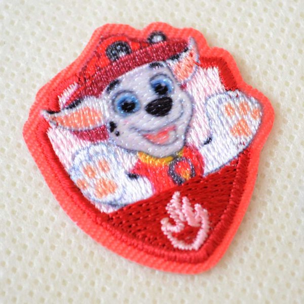 画像5: パウパトロール ワッペン アイロン シール 両用 キャラクター アップリケ 2WAY バンザイ パウパト グッズ チェイス マーシャル 入園 入学 刺繍け (5)