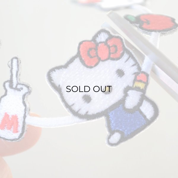 画像3: ハローキティ ラインワッペン サンリオ キャラクター アップリケ 襟 デコ 縁取り シール アイロン 両用 2WAY 入園 入学 女の子 グッズ キティちゃん (3)