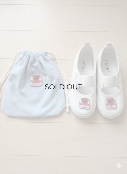 画像2: 新幹線 E6系 こまち ワッペン トレインミニワッペン 3枚入り シール・アイロン両用タイプ 入園準備 入学準備 目印 アップリケ 刺繍 男の子 鉄道 グッズ パイオニア PTR615 (2)