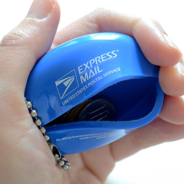 画像4: USPS 公式グッズ ラバーコインケース（ブルー） 小銭入れ キーホルダー アメリカン雑貨 (4)