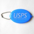 画像1: USPS 公式グッズ ラバーコインケース（ブルー） 小銭入れ キーホルダー アメリカン雑貨 (1)