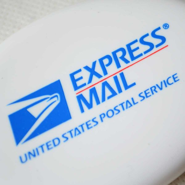 画像3: USPS EXPRESS MAIL ラバーコインケース ホワイト 小銭入れ キーホルダー アメリカン雑貨 (3)