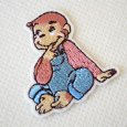 画像4: おさるのジョージ 2WAYワッペン（オーバーオール/座り）シール・アイロン両用 キャラクター アップリケ 入園 入学 グッズ (4)