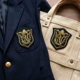 画像2: イニシャル ワッペン アルファベット N エンブレム型 ゴールド刺繍 黒 アイロン接着 アップリケ ブザー (2)