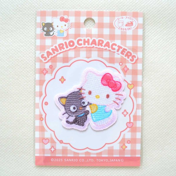 画像3: サンリオ ワッペン ハローキティ チョコキャット Happy Friendships シール・アイロン両用タイプ キャラクター アップリケ パイオニア SCW74 (3)