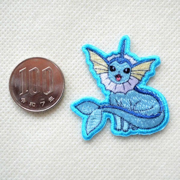 画像4: ポケットモンスター ワッペン シャワーズ シール・アイロン両用 稲垣服飾 ポケモン POS035 (4)