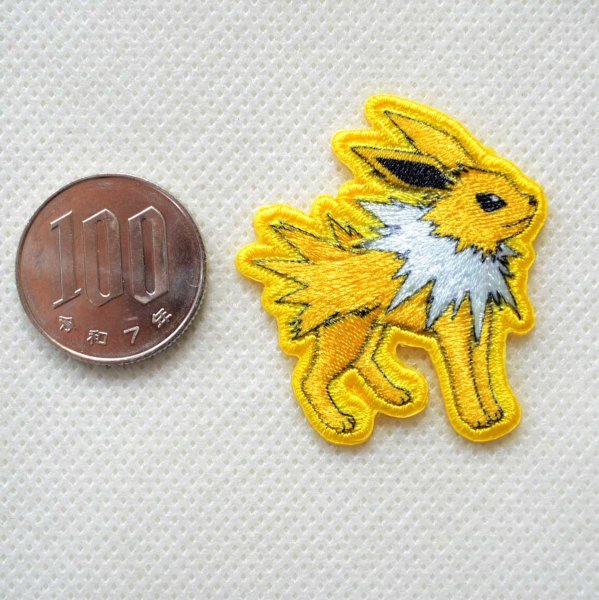 画像3: ポケットモンスター ワッペン サンダース シール・アイロン両用 稲垣服飾 ポケモン POS036 (3)