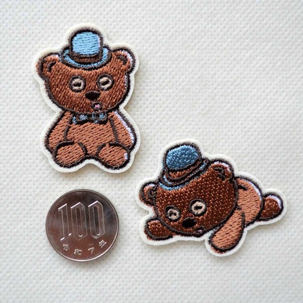 画像4: ミニオンズ ティム ワッペン 大 2個セット U01Y2901 シール アイロン 両用 2WAY キャラクター くま 刺繍 アップリケ 入園 入学 (4)
