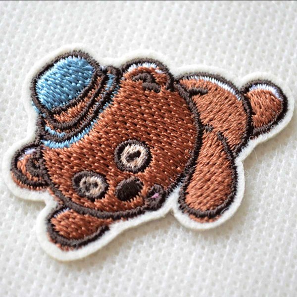 画像6: ミニオンズ ティム ワッペン 大 2個セット U01Y2901 シール アイロン 両用 2WAY キャラクター くま 刺繍 アップリケ 入園 入学 (6)
