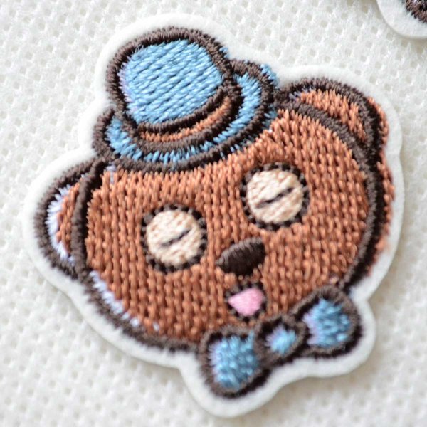 画像5: ミニオンズ ティム ワッペン 大 顔 3個セット U01Y2902 シール アイロン 両用 2WAY キャラクター くま 刺繍 アップリケ 入園 入学 (5)