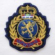 画像1: エンブレム ワッペン イギリス 紋章 ミリタリー パッチ アイロン接着 ブレザー ジャケット 刺繍 クラシック 軍章 王冠 ライオン (1)