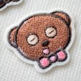 画像7: ミニオンズ ティム ワッペン 大 顔 3個セット U01Y2902 シール アイロン 両用 2WAY キャラクター くま 刺繍 アップリケ 入園 入学 (7)