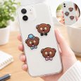 画像2: ミニオンズ ティム ワッペン 大 顔 3個セット U01Y2902 シール アイロン 両用 2WAY キャラクター くま 刺繍 アップリケ 入園 入学 (2)