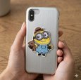 画像2: ミニオンズ ボブ ティム ワッペン U01Y2904 シール アイロン 両用 2WAY キャラクター 全身 刺繍 アップリケ 入園 入学 (2)