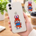 画像3: クッピーラムネ ワッペン 大 シール アイロン接着 両用 アップリケ カクダイ製菓 キャラクター うさぎ グッズ かわいい ハンドメイド (3)