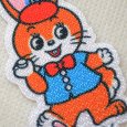 画像4: クッピーラムネ ワッペン 大 シール アイロン接着 両用 アップリケ カクダイ製菓 キャラクター うさぎ グッズ かわいい ハンドメイド (4)