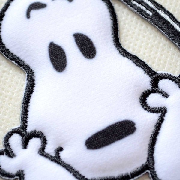 画像4: ヴィンテージ スヌーピー ワッペン PEANUTS レトロ シール アイロン接着 両用 ピーナッツ キャラクター アップリケ グッズ ハンドメイド (4)