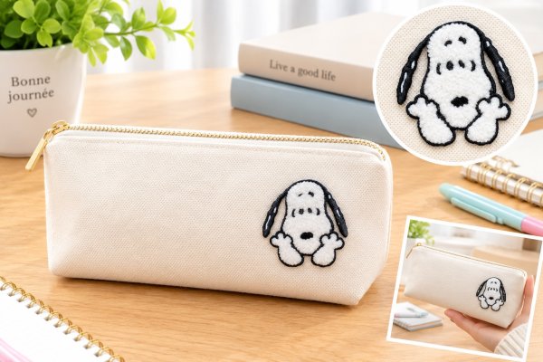 画像2: スヌーピー ワッペン PEANUTS ピーナッツ シール アイロン接着 両用 サガラ刺繍 アップリケ キャラクター グッズ かわいい ハンドメイド  (2)