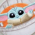 画像2: スターウォーズ マンダロリアン グローグー 2WAYワッペン 大 刺繍 アップリケ ディズニー アイロン シール 両用 キャラクター グッズ (2)