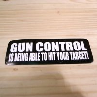 画像1: ステッカー　GUN CONTROL