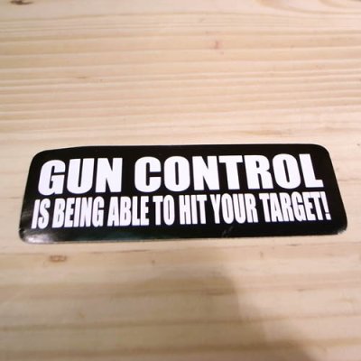 画像1: ステッカー GUN CONTROL