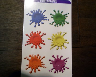 画像1: ステッカー/シール 6 Paint Splats